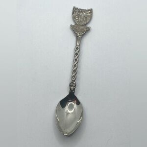 Vtg Valleyview Alberta Farm Scenery Silver Plate Souvenir Spoon 4.7”